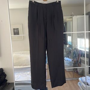 NWT J.crew Collection Pleated wide-leg pant in silk twill